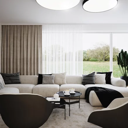 Designové a moderné obývačky realizácia