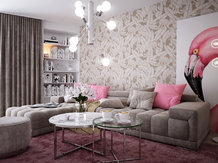 Luxusná obývačka návrh interiéru
