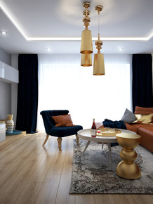 luxusný návrh obývačky