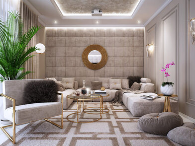 moderné návrhy interiéru obývačky