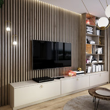 Návrh interiéru modernej obývačky v byte