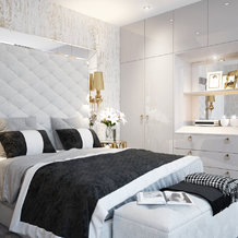 Návrh luxusnej spálne v byte