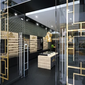 Realizovaný luxusný interiér predajne Bratislava