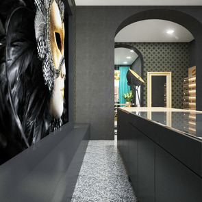 Realizovaný návrh interiéru luxusnej predajne Praha