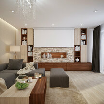rekonštrukcia bytu - obývačka